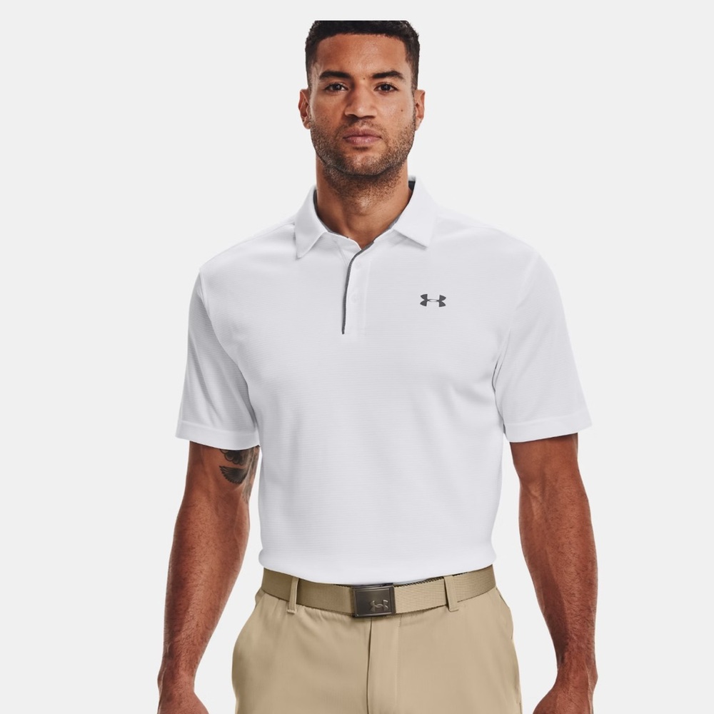 BNWT Under Armour Men’s Performance Golf Tech Polo White 2XL